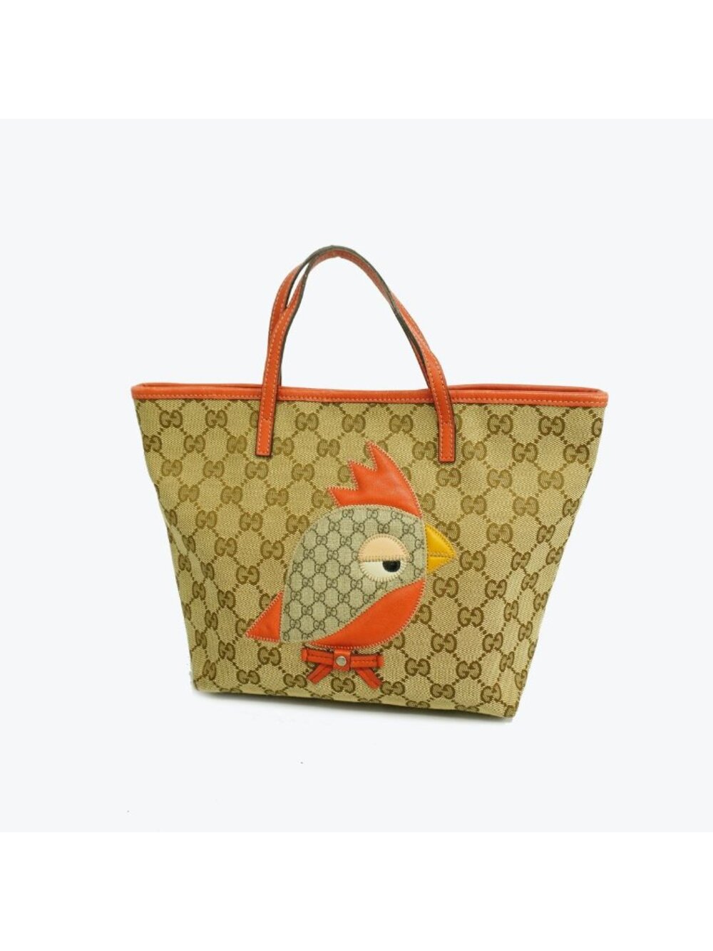 Gucci Tote GG Canvas Beige Silver